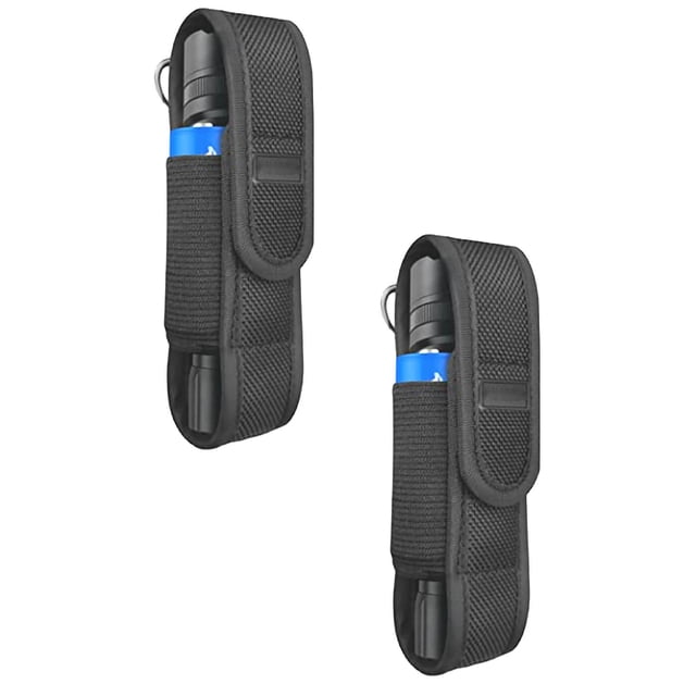 CY5O5ee Flashlight Belt Pouch Carry Case Adjustable Flashlight Pouch Flashlight with Stretch Capability&Durable Nylon Flashlight Holster with Hidden Flashlight Case for Duty Belt 5/4/3/2/1PCS