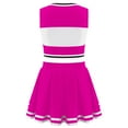 thumbnail image 3 of DPOIS Kids Girls Sleeveless Cheerleading Dress Crop Top with Pleated Skirt Set, 3 of 6