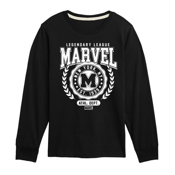 Marvel The Avengers - Collegiate - Toddler And Youth Long Sleeve Graphic T-Shirt