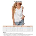 thumbnail image 4 of Camiseta sin mangas de satén con cuello en V para mujer, elegante, cómoda y transpirable, camiseta sin mangas de satén para citas diarias, 4 of 6