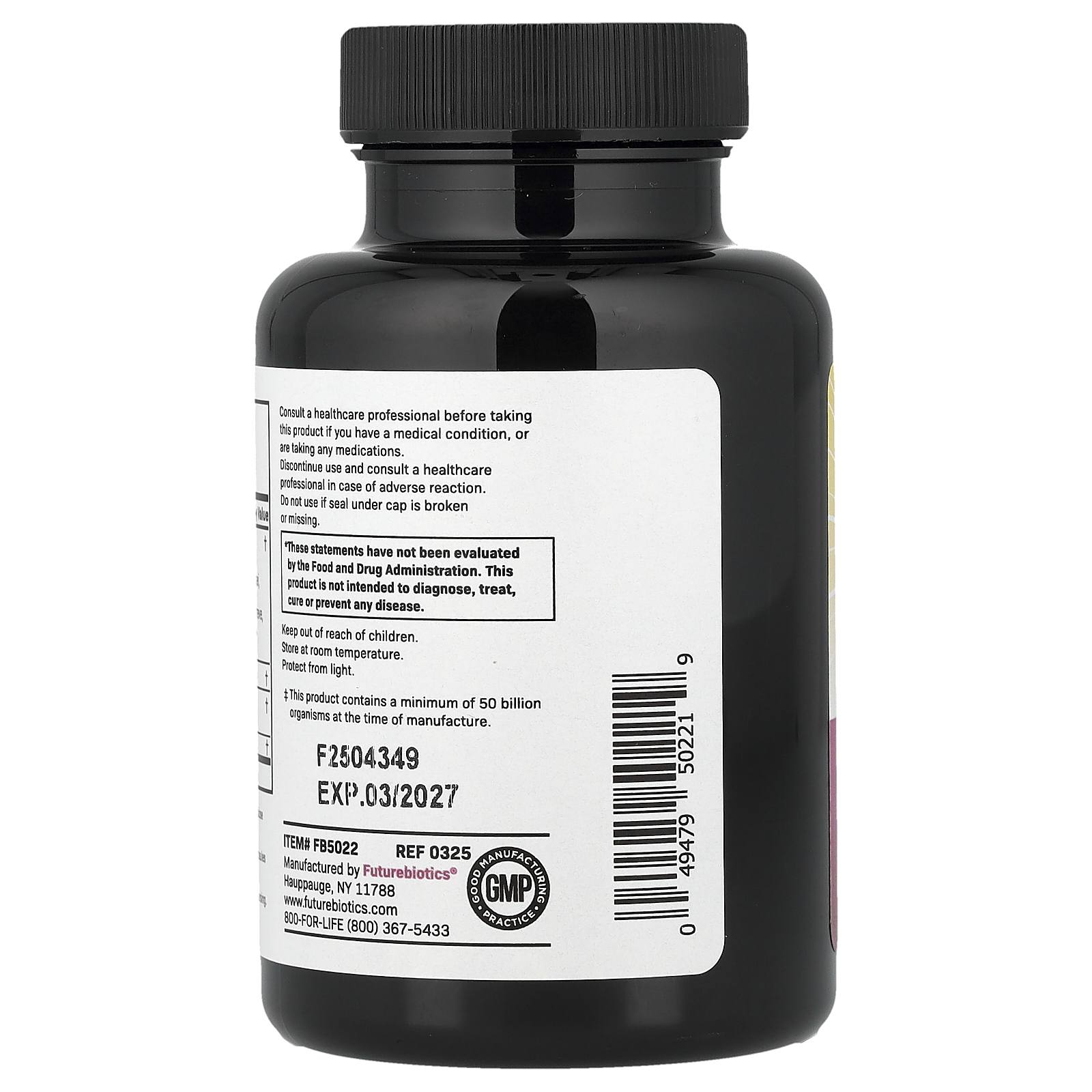 Futurebiotics Women's Probiotic Plus Prebiotic, 60 Vegetarian Capsules