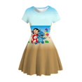 thumbnail image 1 of MINISO Disney Dessin Animé Mickey Jupe Robe Fille Été Manches Courtes Style Bébé Fille Robe Princesse Courte, 1 of 6