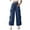 Navy, variant on Women Wide Leg Casual Pants Loose Fit Drawstring Waisted Side Bowknot Athletic Trousers with Pockets Cute Teen Girls