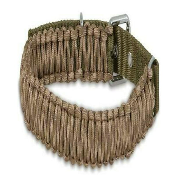 1pk Aspen Pet 00386 Paracord Dog Collar, 1" x 18" - Camo -