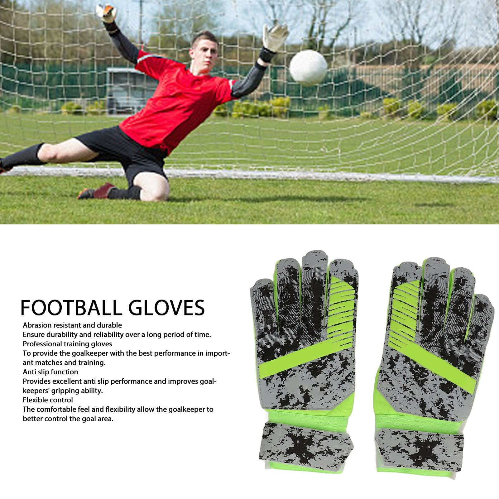 Soccer Goalie Goalkeeper Gloves,Football Gloves With Strong Grips - Main Image
