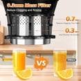 thumbnail image 4 of Juicer Machines with 5.8" Large Feed Chute, Cold Press Juicer for Whole Vegetables and Fruits 400W, Slow Masticating juicer Easy to Clean Juice Extractor Machine High Juice Yield, 4 of 6