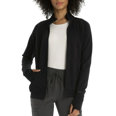 

Scrubstar Women s Active Stretch Zip Front Ponte Knit Scrub Jacket WD300