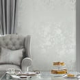thumbnail image 2 of Laura Ashley Westbourne Silver Wallpaper, 2 of 4