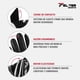 thumbnail image 3 of Guantes de Bateo Beisbol Felter Sports negro XL, 3 of 8