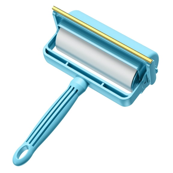 Aerb Lint Roller, Portable Lint Rollers for Pet Hair Extra Sticky, Dog & Cat Lint Remover Kit, Reusable Pet Hair Roller for Clothes, Carpet, Car Seats, Dust, Furniture, Upgraded-Handles (Blue)