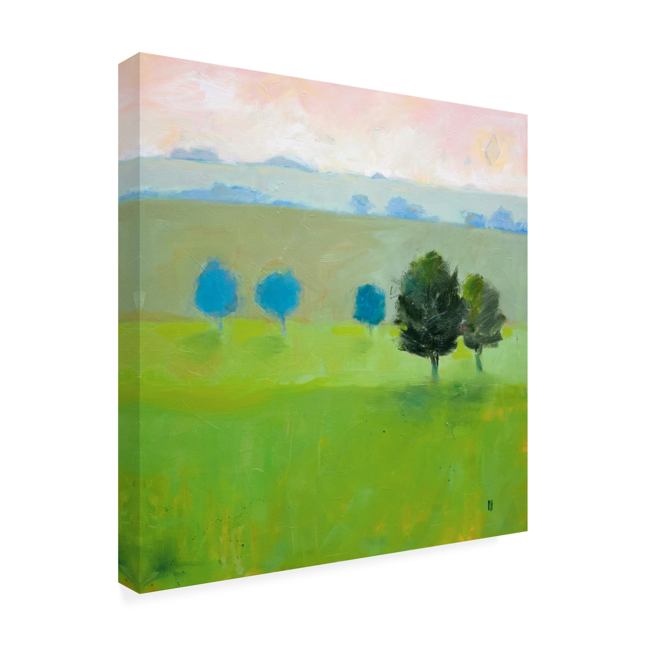 Canvas Wall Art - Sally Hootnick 'Gascony' Wall Art for Living Room, Bedroom, or Office Décor by Trademark Fine Art - 14 x 14 Inches