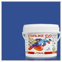 Starlike EVO Glamour Collection Epoxy Tile Grout - Blu Zaffiro FETI1003, 2.5 kg/5.5 lbs Indoor/Outdoor Tile Adhesive and Two-Part Epoxy Grout for Shower, Pool, Bathroom, or Kitchen Walls or Floors