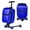 Blue, variant on Advwin Scooter Suitcase with Top Opening & LED Light-up Wheel, Lightweight Hardshell Foldable Ride-On Luggage with Adjustable Handle for Travel, Blue
