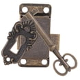 thumbnail image 4 of HINTRMENT 1 Set Drawer Lock with Keys Vintage Lock Key Zinc Alloy for DIY Projects, 4 of 7
