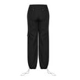 thumbnail image 3 of Patlollav Womens Workwear Pants Multiple Pockets Wide Leg Pants Straight Leg Pants, 3 of 6