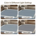 thumbnail image 7 of ODIKA 9'x12' Washable Area Rug Non-Shedding, Easy Care Navy Solid That Neutral Couch Design Modern Transitional Double Bordered for Master Suite, California King, Under Bed, 7 of 7