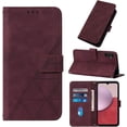 thumbnail image 2 of Compatible with Samsung Galaxy A15 5G Wallet Phone Case PU Leather with Card Slots Holder Stand Feature Magnetic Folio Flip Shockproof Protective Case for Samsung Galaxy A15 5G Wine Red YB, 2 of 12