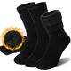 thumbnail image 1 of AMENLAN Calcetines térmicos calefactables para mujer para esquí, 3 pares, negros, 1 of 6