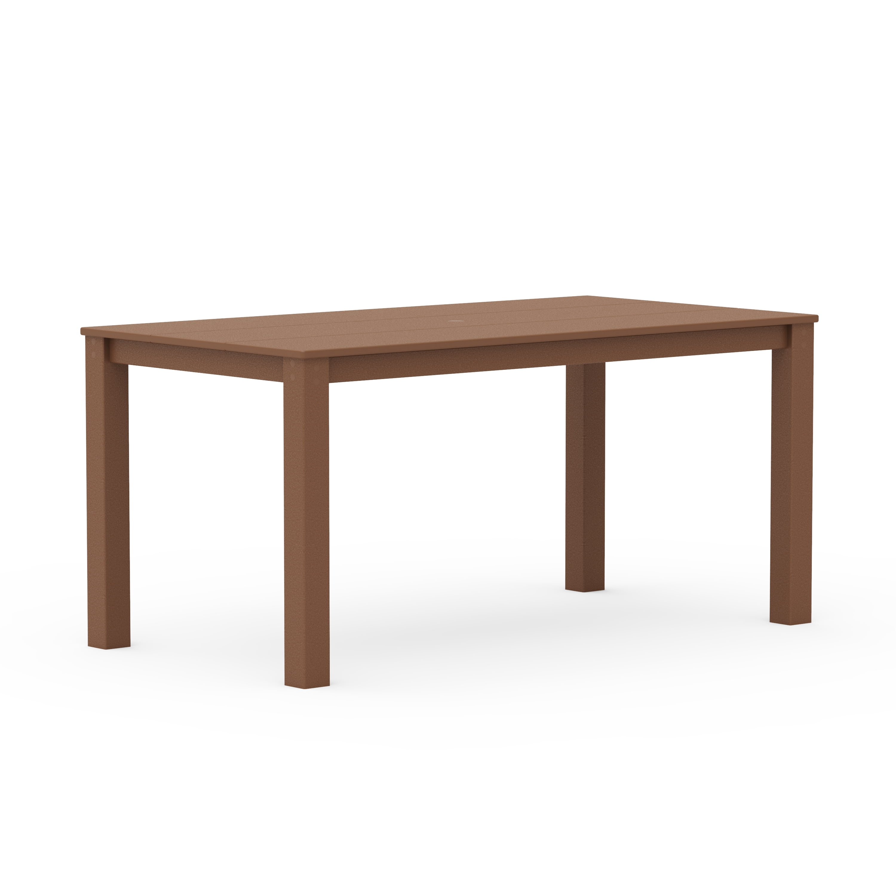 Better Homes & Gardens by POLYWOOD Southlake 34 in x 64 in Outdoor Dining Table, Teak