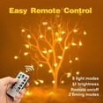 thumbnail image 7 of TETOU Globe String Lights, 33ft 80LED Crystal Fairy String Lights Battery Operated String Lights with Remote Waterproof for Indoor Outdoor Camping Hanging Home Patio Garden Decoration - Warm Color, 7 of 7