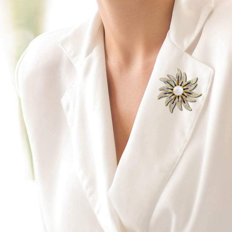 Dragonfly Brooch With Akoya Pearl, Vintage Style Insect Pin With Rhinestone And Zirconia Accents, Lucky Gift Jewelry From Diamondbox, $53.86
