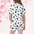 thumbnail image 5 of Hiiyo Pyjama à Manches Courtes avec Imprimé Cœurs pour Grandes Filles, Tailles 2-13, 5 of 5