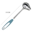 thumbnail image 4 of jesticaly Polished Oiling Spoon Stainless Non-Slip Gravy Spoon Side Mouth Spoon YY blue 1Set, 4 of 6