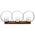 thumbnail image 2 of Sagebrook Home 28" 3-Candle Holders, Brown, 2 of 2