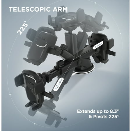 iOttie - Easy One Touch 4 Dash & Windshield Mount for Mobile Phones - Black
