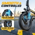 thumbnail image 3 of 500W Folding Electric Bike for Adults, 20 MPH Electric Bicycle with 48V Battery, 14 Inch Pneumatic Tires, Dual Suspension, LED Display, Disc Brake, Foldable E Bike, 3 of 13