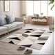 thumbnail image 2 of VIKAMA - Alfombra geométrica sencilla para sala de estar, dormitorio, oficina, sofá, mesa de café, lavable, resistente a la suciedad, antideslizante, 2 of 5
