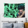 thumbnail image 5 of My Hero Academia Tapestry, Anime Wall Poster Art, Wall Tapestry For Bedroom Living Room Dorm Room, Wall Hanging For Festival Party Events Background Photography Backdrop, 60x40 Inch, 5 of 9