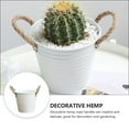 MANLINGDA Metal Flower Buckets with Rope Handle for Garden Vases and