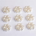 thumbnail image 3 of Set of 20 Beautiful Flower Embellishments Flatback Button for Wedding Craft Shoes Hair Accessories, 3 of 9