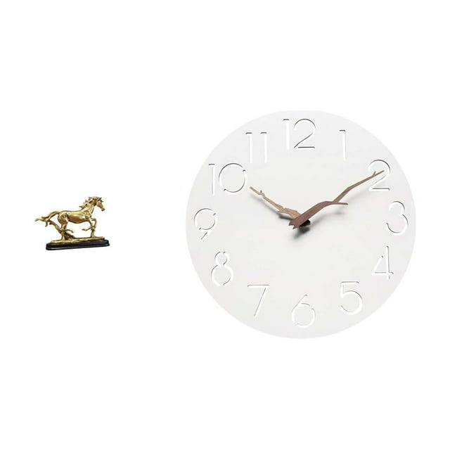 Figura decorativa de caballo, pieza de colección, adorno para escritorio, estantería, mueble de sala de estar, reloj de pared, arte silencioso.