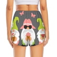 thumbnail image 2 of Lsque Summer Gnome 1 Printed Women's Running Shorts with Liner Pockets,Elastic Quick Dry Workout Athletic Gym Yoga Shorts,Womens High Waist Shorts-XX-Large, 2 of 9