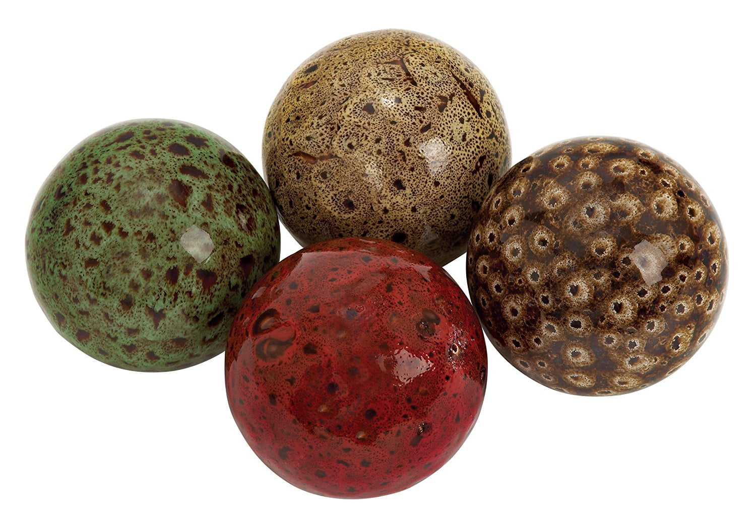 Ceramic Ball, 19.5 by 15Inch, Set of 4, Makes a decorative piece for