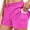 Rose Red, variant on Athletic Shorts for Women Elastic Waistband with Liner and Pockets Gym Workout Yoga Running Shorts.