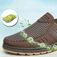 thumbnail image 6 of Men's Retro Mesh Breathable Casual Sneakers 7.5 Coffee, 6 of 8