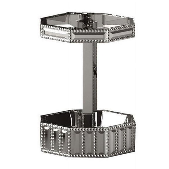 Resin Toothbrush Holder | Chrome Finish | 3"x4.35"x3"