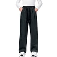 thumbnail image 7 of SDNall Girls Drawstring Wide Leg Sweatpants, Solid Color Elastic Waist Casual Trousers for School Sports, Fall Winter Daily Causal Pants 4-16 Years, 7 of 7