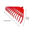 thumbnail image 3 of Heavy Duty Plastic Garden Rake | Thickened Leaf & Lawn Raking Tool | Artificial Grass & Debris Rake | Durable Outdoor Gardening Tool | 1-Pack, 3 of 3