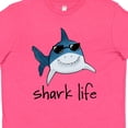 thumbnail image 4 of Inktastic Shark Life Fun Shark with Sunglasses Youth T-Shirt, 4 of 5