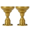 thumbnail image 1 of Candle Plate, 2Pcs Pillar Candle Holder  For Gifts Gold,Black, 1 of 8