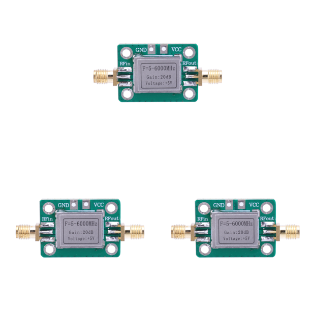 Módulo amplificador RF 5-6000 MHz con placa LNA amplificador banda ancha carcasa protectora