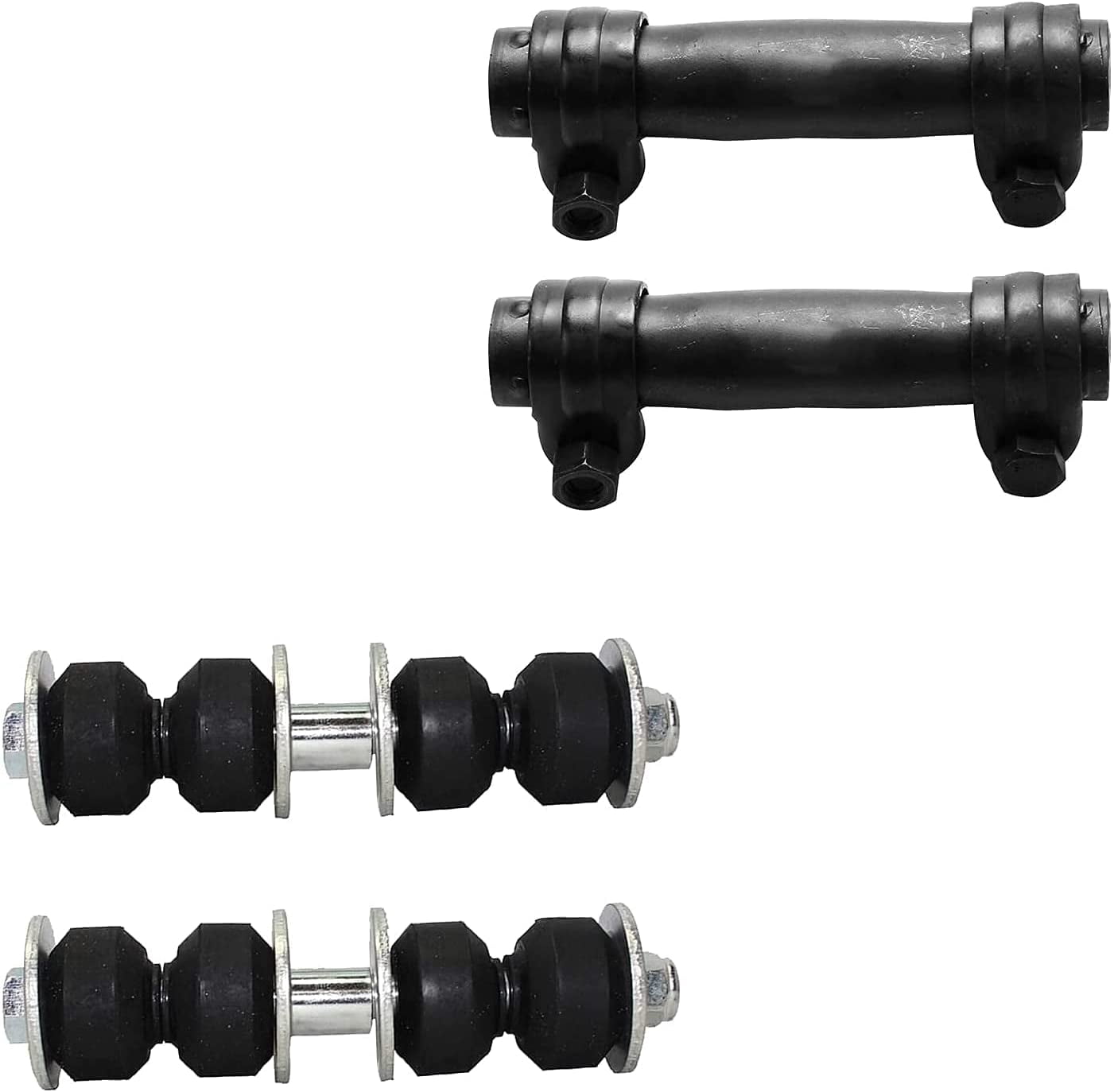 Detroit Axle - 4WD Front End Kit for Chevy Blazer S10 GMC Jimmy Sonoma Isuzu Hombre Oldsmobile Bravada, Upper Control Arms Lower Ball Joints Sway Bars Tie Rods Adjusting Sleeves Idler Arm Replacement