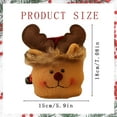 thumbnail image 3 of ZMKIAG Snowman Santa Claus & Reindeer Themed Reusable Christmas Candy Bags - Festive 3D Doll Design Gift Bags for Holiday Party Favors, Xmas Wrapping and Stocking Stuffers, 3 of 4