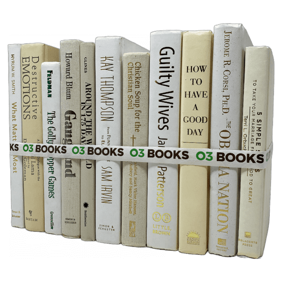White & Creme Decorative Books