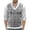 Black, variant on XIAOCHA Men's Knit Vest V Neck Plaid Print Sweater Warm Casual Office Top