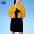 thumbnail image 1 of Summer T Shirt Disney Mickey Mouse Print Dresses Women Neck Casual Loose Tops Homewear Short Sleeve Basic Robe Vestidos4XL Gao Jinjia LED, 1 of 2